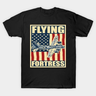 B-17 Flying Fortress Bomber Airplane USAF Aircraft Plane T-Shirt